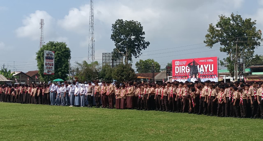 UPACARA PERINGATAN HUT RI KE 80 KECAMATAN GANDRUNGMANGU